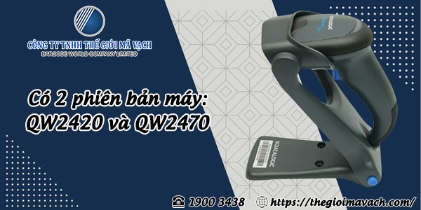 Máy quét mã vạch 2D Datalogic QW2400 có dây 2 phiên bản máy