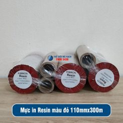 Mực in mã vạch Resin màu đỏ 110mmx300m giá tốt