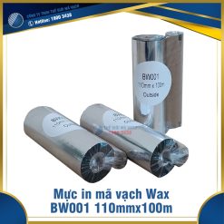 Mực in mã vạch Wax BW001 110mmx100m