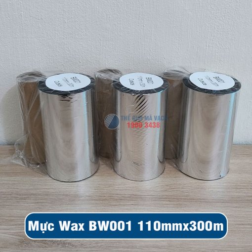 Mực in mã vạch Wax BW001 110mmx300m (1)