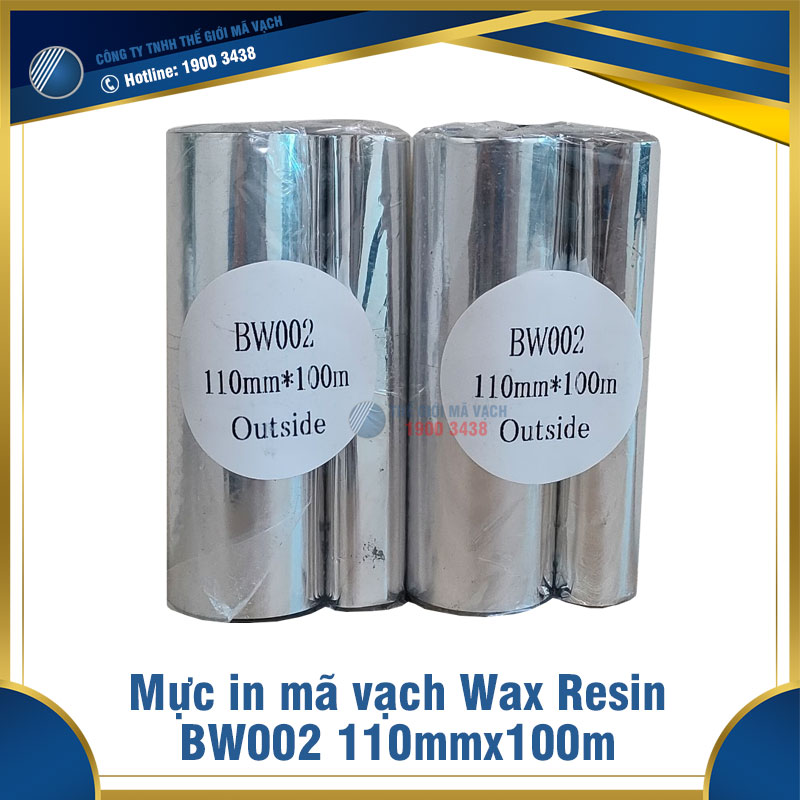 Mực in mã vạch Wax Resin BW002 110mmx100m