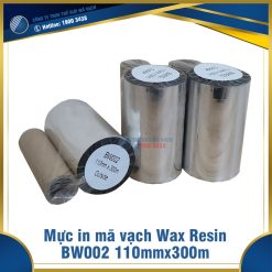 Mực in mã vạch Wax Resin BW002 110mmx300m