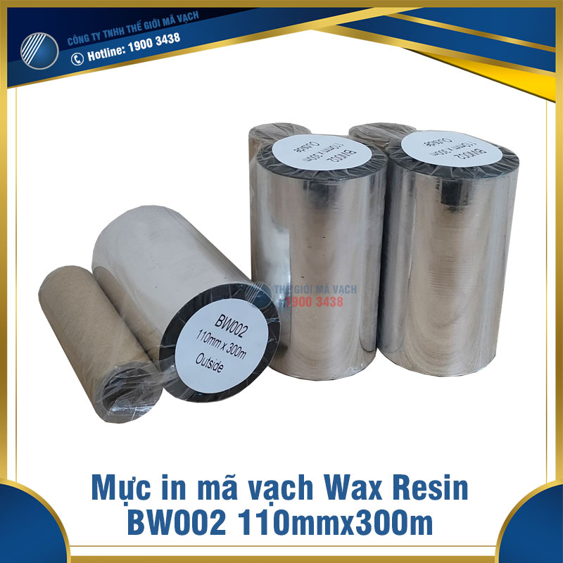 Mực in mã vạch Wax Resin BW002 110mmx300m