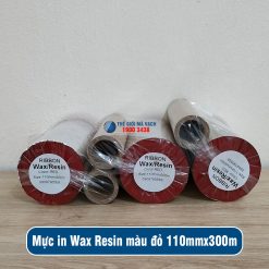 Mực in mã vạch Wax Resin màu đỏ 110mmx300m giá tốt