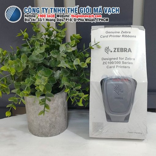 Mực in thẻ nhựa đen Zebra ZC300, ZC100 (800300-301AP) chính hãng