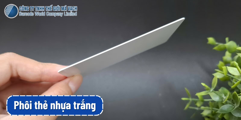 Phôi thẻ nhựa PVC trắng có nhiều độ độ dày