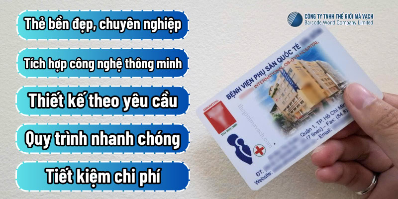 Ưu điểm của dịch vụ in thẻ khám bệnh nhựa theo yêu cầu