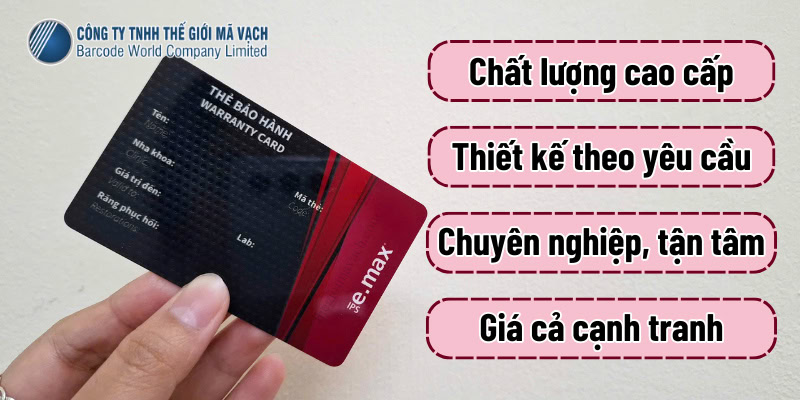 Quy trình đặt gia công in thẻ nhựa bảo hành tại Thế Giới Mã Vạch