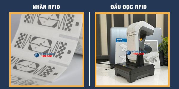 Nhãn RFID, đầu đọc RFID cho quản lý thư viện