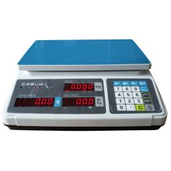 Cân điện tử tính tiền CAS PR Thế Giới Mã Vạch 1