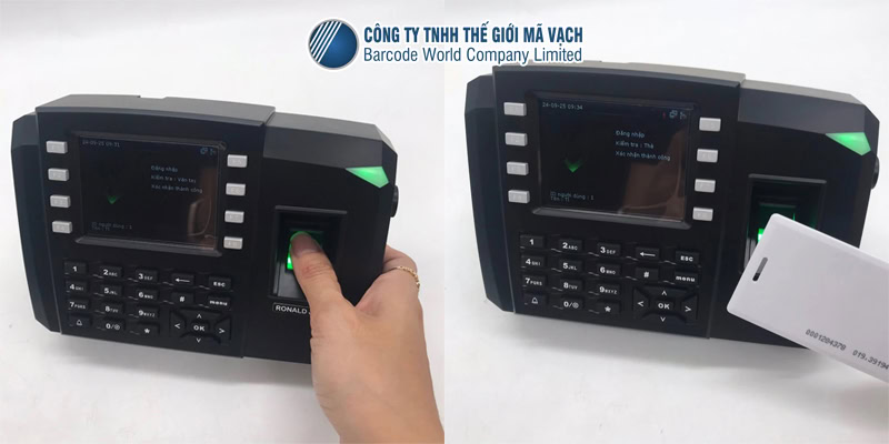 Máy chấm công vân tay, thẻ Ronald Jack TFT 600