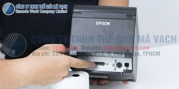 Máy in bill Epson TM-T82III với cổng USB và Ethernet
