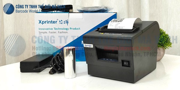 Thiết kế máy in bill nhiệt Xprinter Q260 sở hữu thiết kế máy nhỏ gọn