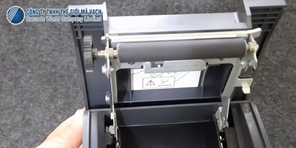 Máy in hóa đơn Epson TM T81 trục roller nằm trên nắp máy