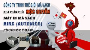 Thế Giới Mã Vạch phân phối độc quyền máy in tem RING (Autonics)