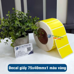 Decal giấy in tem 75x40mm màu vàng (1)