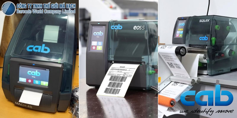 Model máy in mã vạch Cab (Đức) tiêu biểu