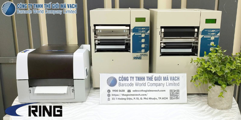 Model máy in mã vạch RING tiêu biểu