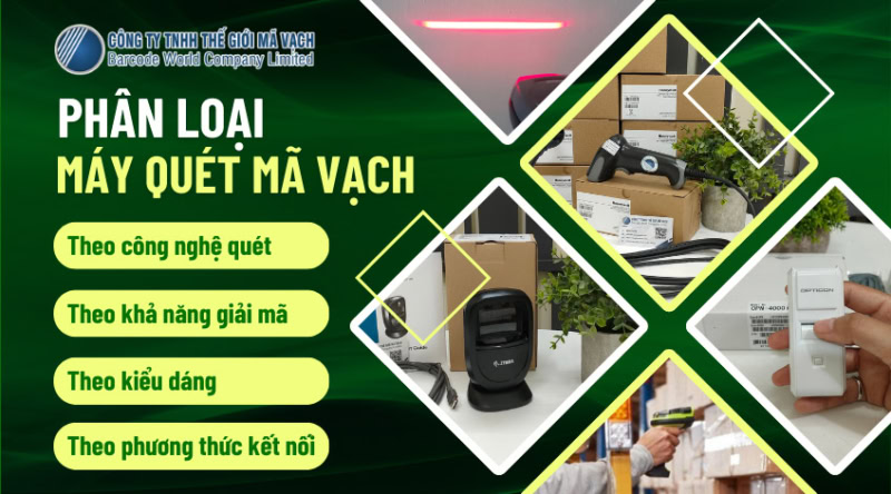 Phân loại máy quét mã vạch