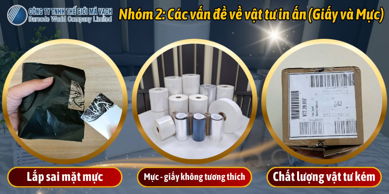 3 vấn đề về vật tư in ấn gây lỗi máy in mã vạch bị mờ