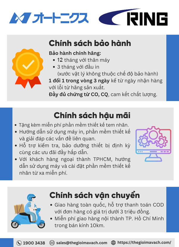 Chính sách mua máy in mã vạch RING BC-WS