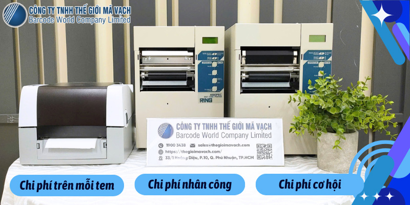 3 chi phí mà máy in mã vạch tiết kiệm cho doanh nghiệp khi đầu tư