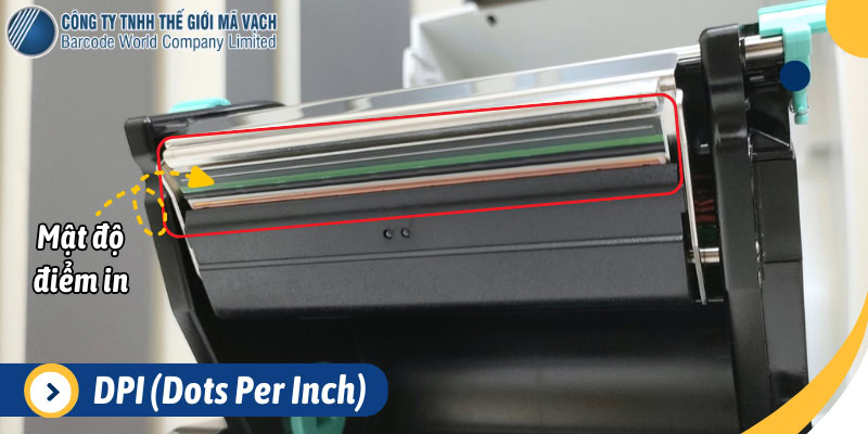 Độ phân giải máy in mã vạch DPI (Dots Per Inch) đo lường mật độ điểm in