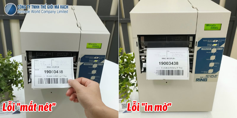 Lỗi "mất nét" và lỗi "in mờ" khác nhau