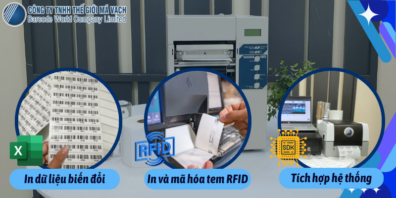 In tem nhãn đặc biệt đơn giản với máy in mã vạch chuyên dụng