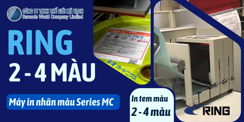 Máy in nhãn 2 - 4 màu RING (Series MC)