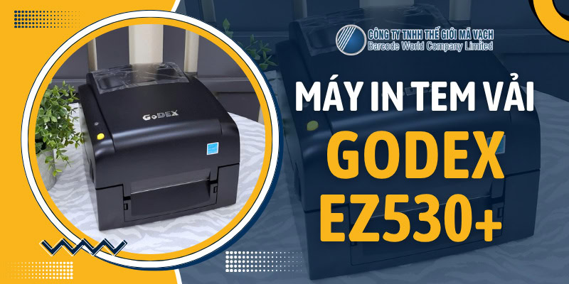 Máy in tem nhãn vải GoDEX EZ530+ (300dpi, 102mm/s) Máy in tem nhãn vải GoDEX EZ530+ (300dpi, 102mm/s)
