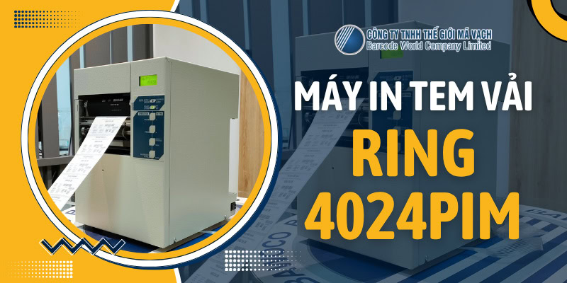 Máy in tem vải RING 4024PIM công nghiệp (600dpi, 80mm/s) Máy in tem vải RING 4024PIM công nghiệp (600dpi, 80mm/s)