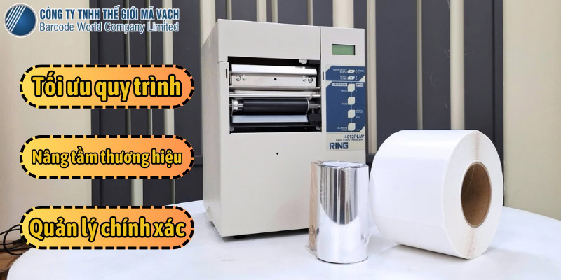 Đầu tư vào máy in tem decal cuộn mang lại lợi ích 3 trong 1 cho doanh nghiệp
