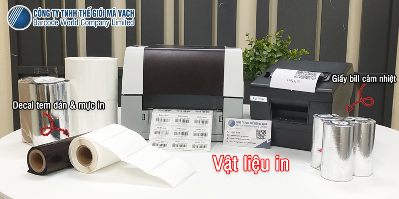 Vật liệu in của máy in mã vạch và máy in bill