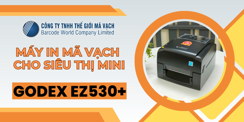 Máy in mã vạch cho siêu thị mini GoDEX EZ530+