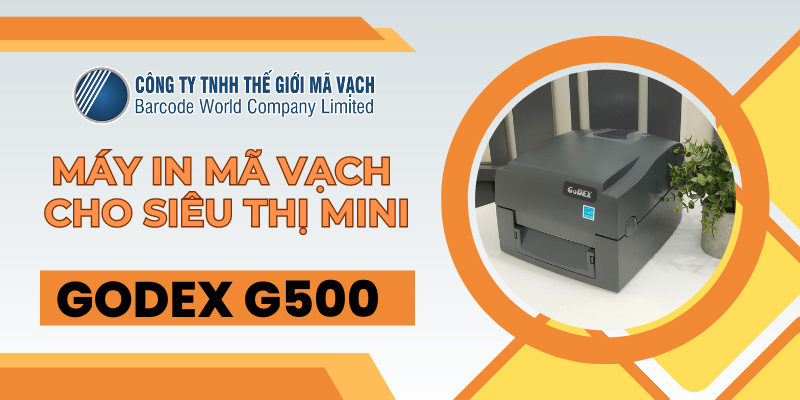 Máy in mã vạch cho siêu thị mini GoDEX G500