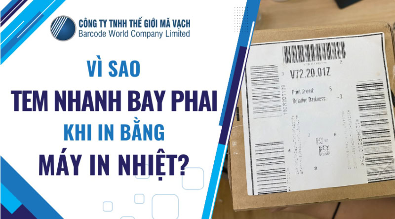 Vì sao tem nhanh bay phai khi in bằng máy in nhiệt?