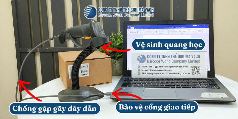 Bảo quản máy quét mã vạch sau lắp đặt Bảo quản máy quét mã vạch sau lắp đặt