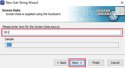 Điền dữ liệu cần thêm tiền tố, hậu tố (VD: 001)