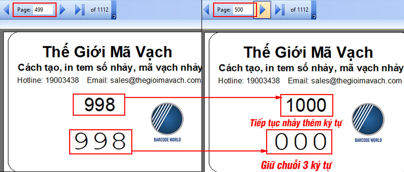 Kết quả thiết lập giữ nguyên độ dài chuỗi