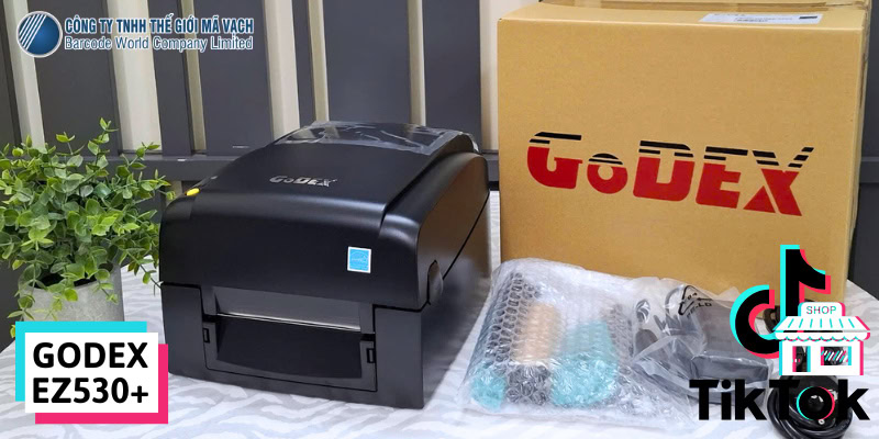Máy in tem đơn Tiktok Shop GoDEX EZ530+ (300dpi, Ethernet)