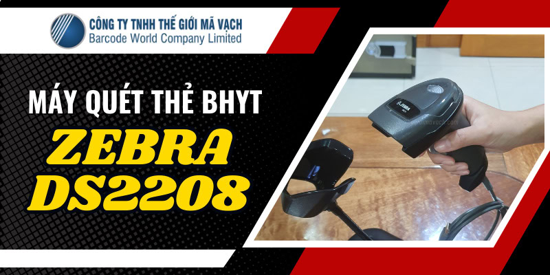 Máy quét mã vạch bảo hiểm y tế Zebra DS2208