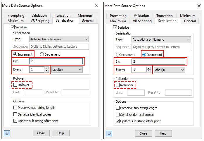 Thiết lập quy tắc nhảy của số nhảy