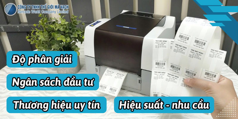 4 tiêu chí cần quan tâm khi chọn mua máy in tem gọng kính