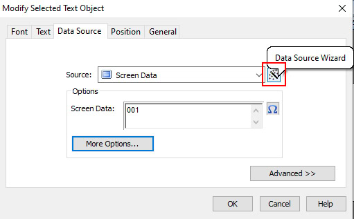 Truy cập Data Source Wizard