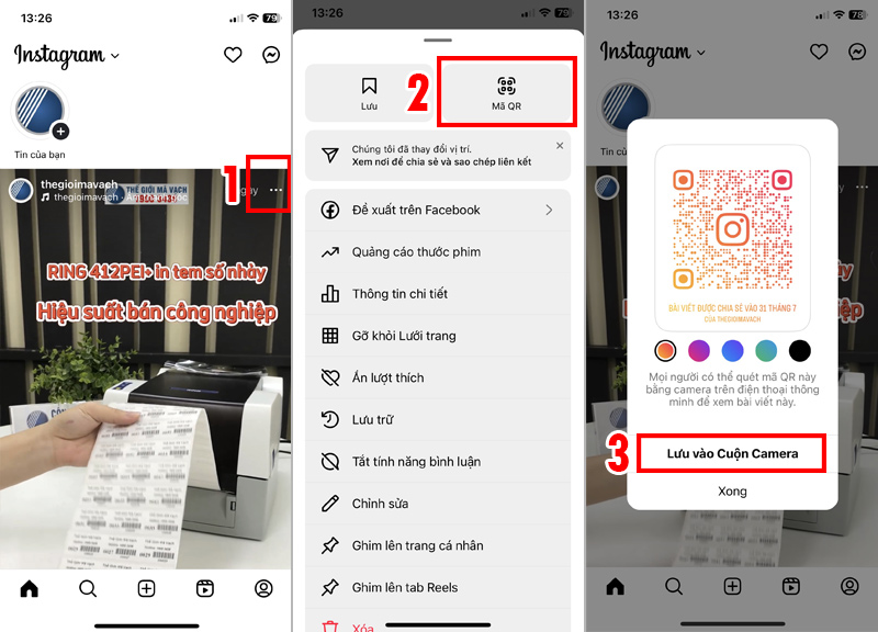 Tạo mã QR code cho bài đăng trên Instagram