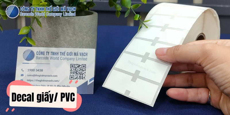 Tem kính mắt hầu hết được chế tạo từ decal nhựa PVC hoặc decal giấy