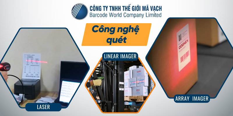 Công nghệ quét của máy quét mã vạch công nghiệp