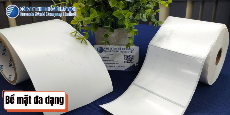 Decal nhựa PVC có nhiều lựa chọn về bề mặt