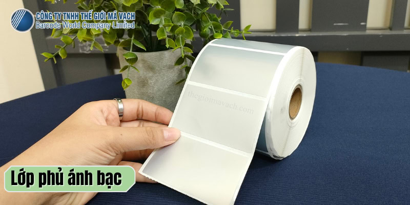 Decal xi bạc có lớp phủ kim loại ánh bạc trên bề mặt